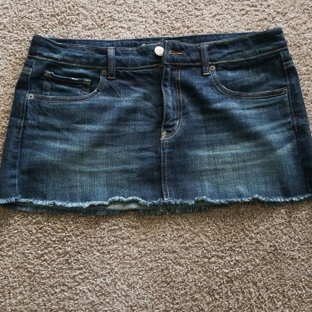 American Eagle denim mini skirt